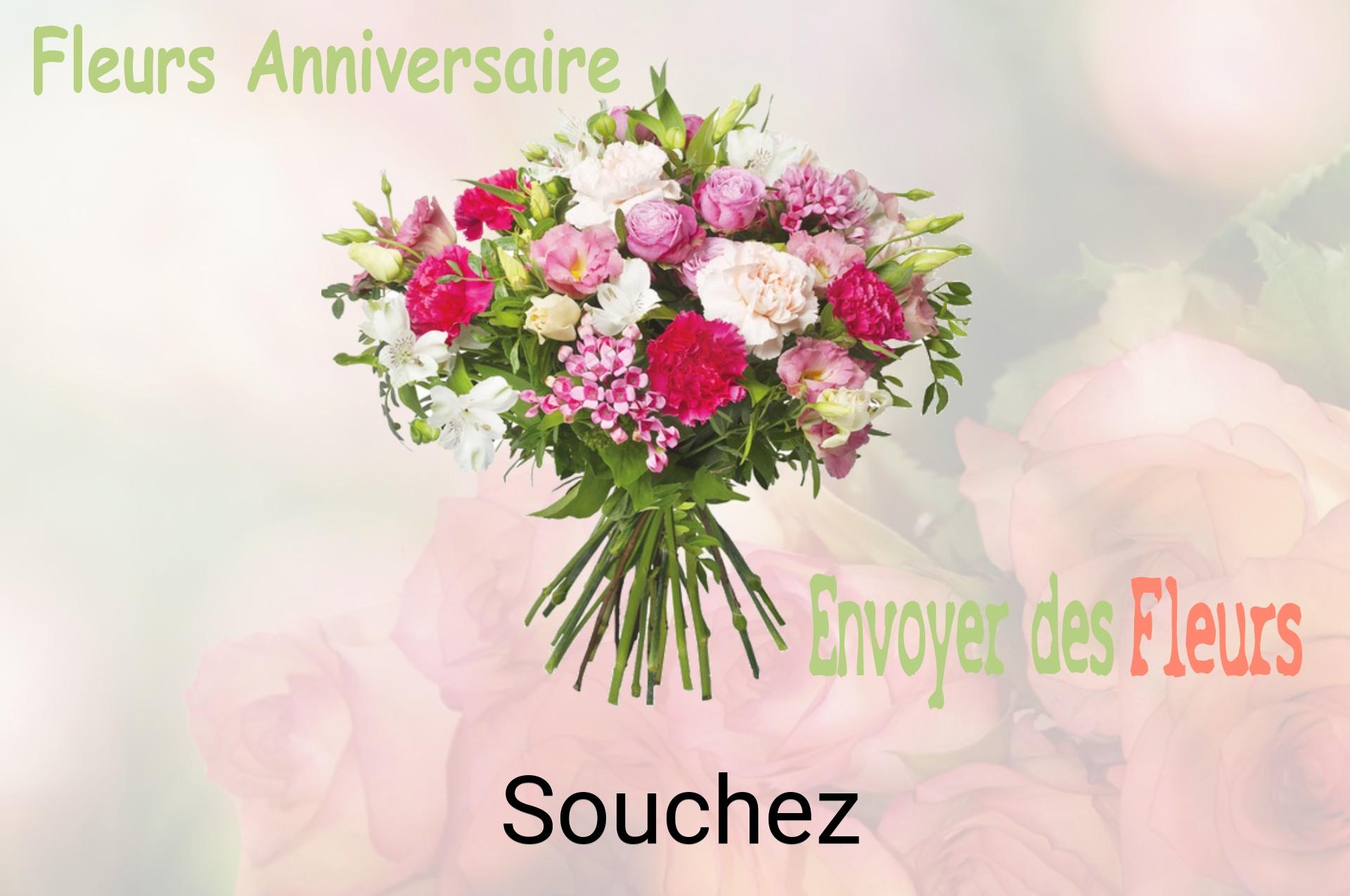 Bouquet de fleurs d’anniversaire livré à Souchez